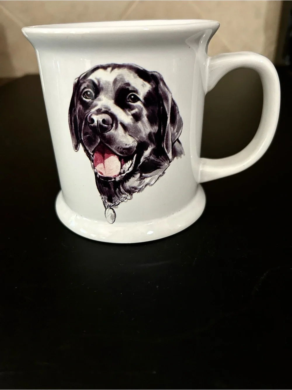 NEW White Mug with Black Labrador Portrait - Dog Lover Gift - Picture 5 of 5